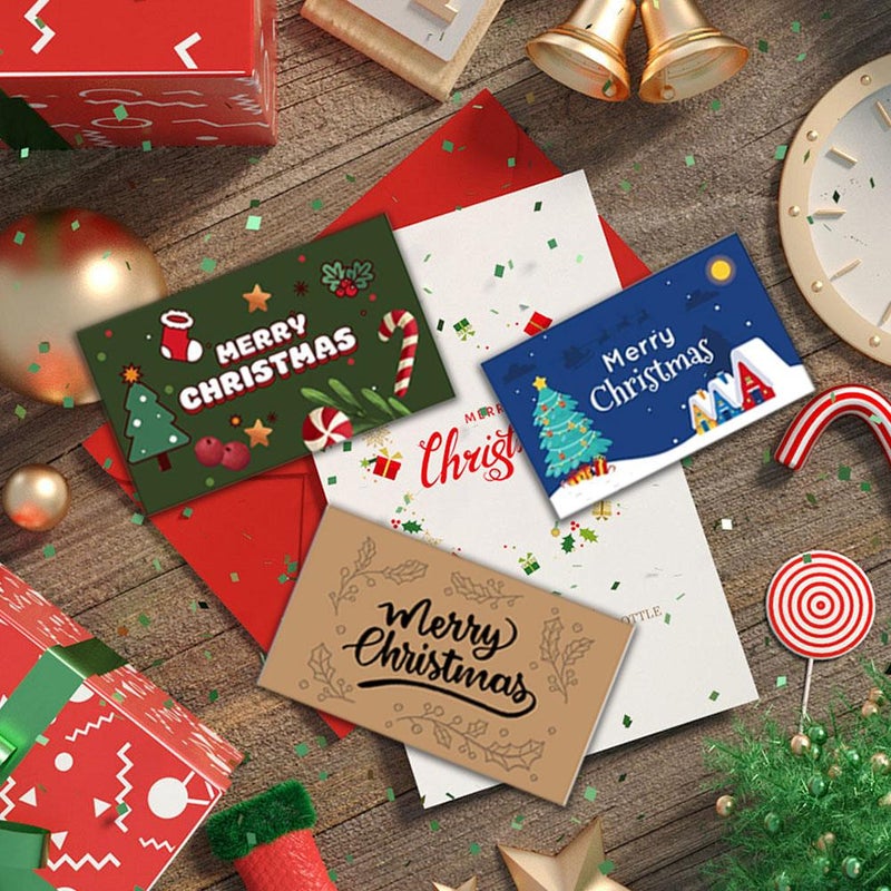 10 Pcs Cartoon Christmas Reward Scratch Card, DIY Scratch Off Game Cards and Stickers Motivational Scratch Off Tickets, for Groups Activity Xmas Party Supplies - Image 4